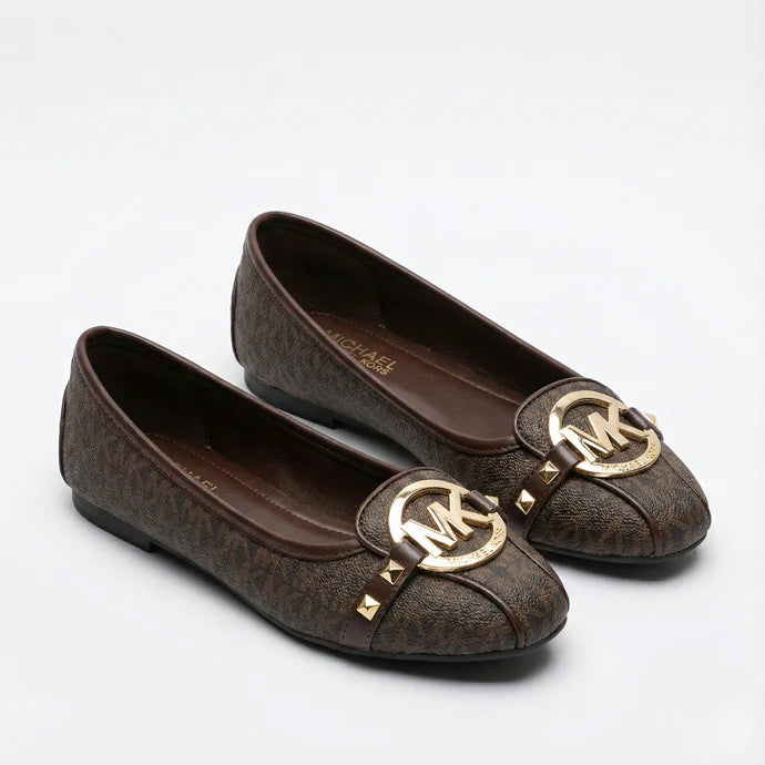 NOVA SIGNATURE PRINTS FLAT PUMP - BROWN