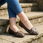 NOVA SIGNATURE PRINTS FLAT PUMP - BROWN