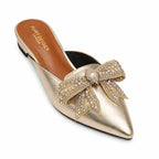 CRYSTAL BUTTERFLY MULE - GOLD