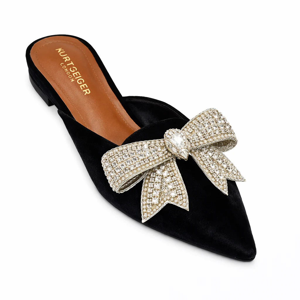 CRYSTAL BUTTERFLY MULE - GOLD