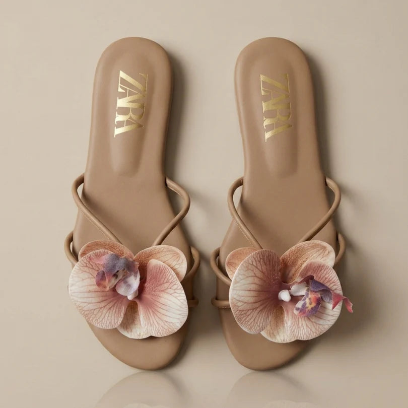 Stylish Flower Slippers Fown