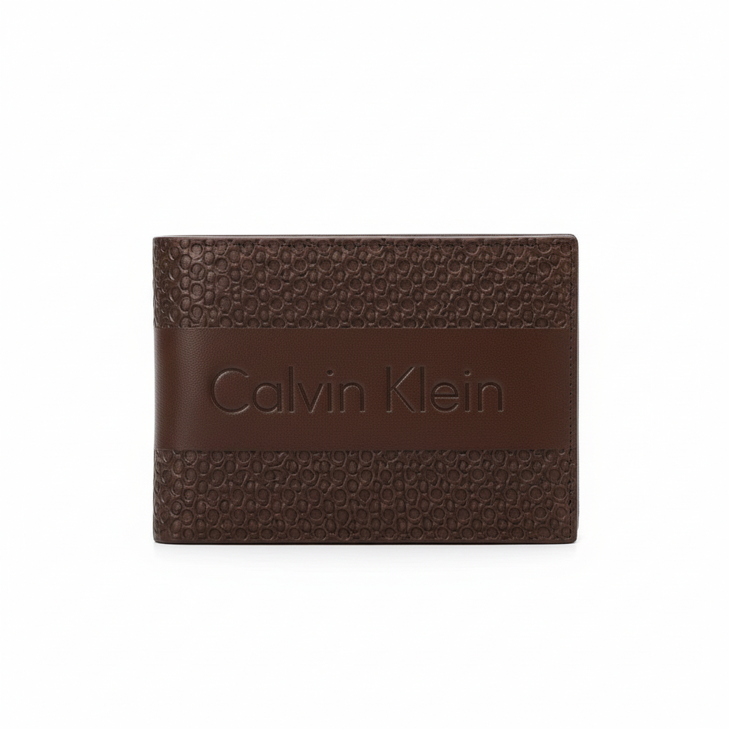 Ck Logo Brown Men's Wallet