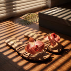 Stylish Flower Slippers Red