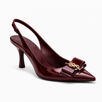 Pointed Toe Mule heels - BLACK