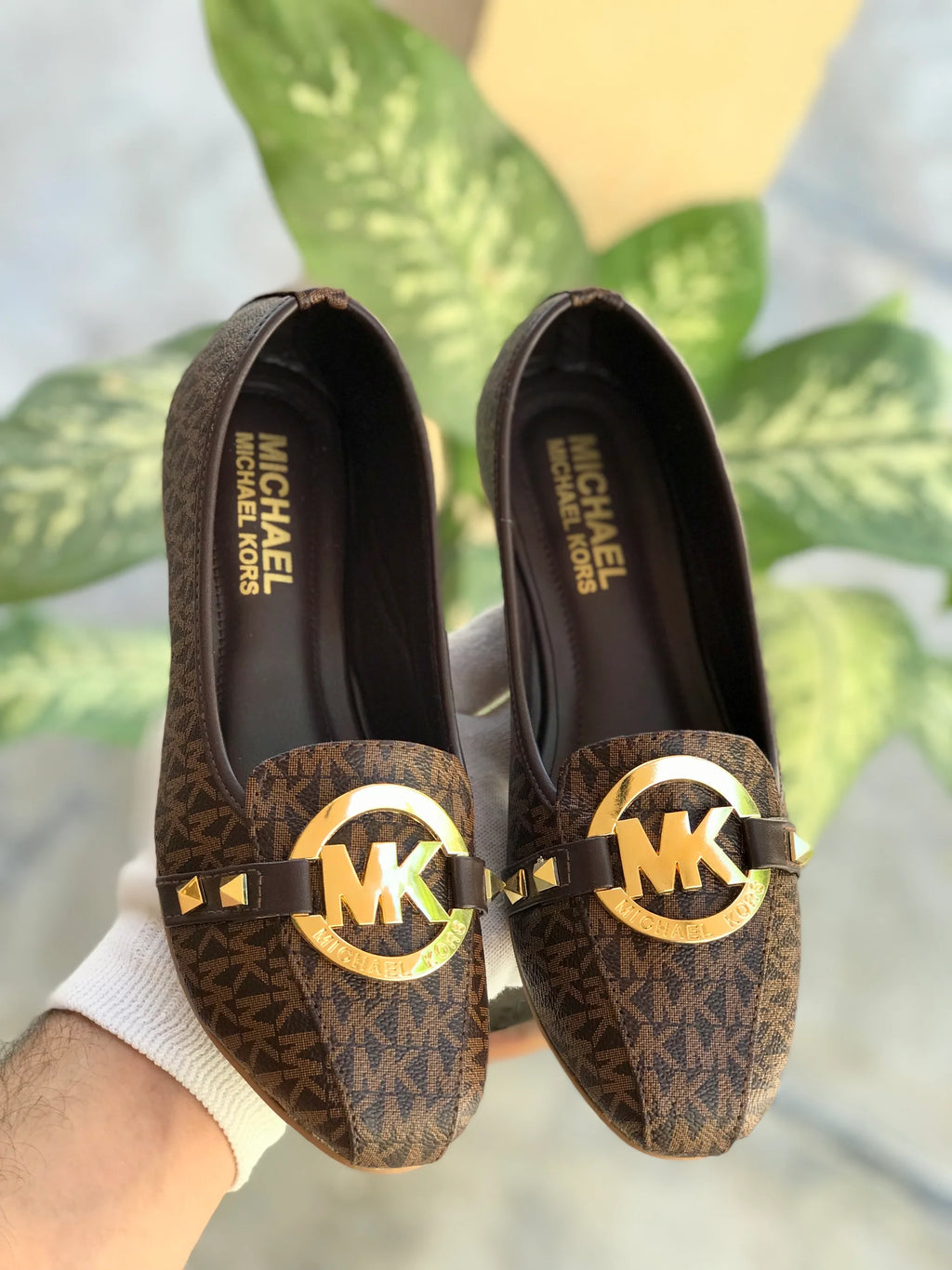 NOVA SIGNATURE PRINTS FLAT PUMP - BROWN