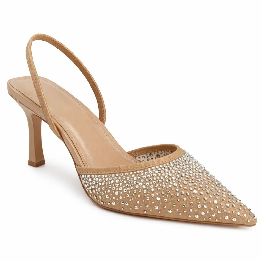 Diamante Slingback Pumps – Elegant Embellished Heels