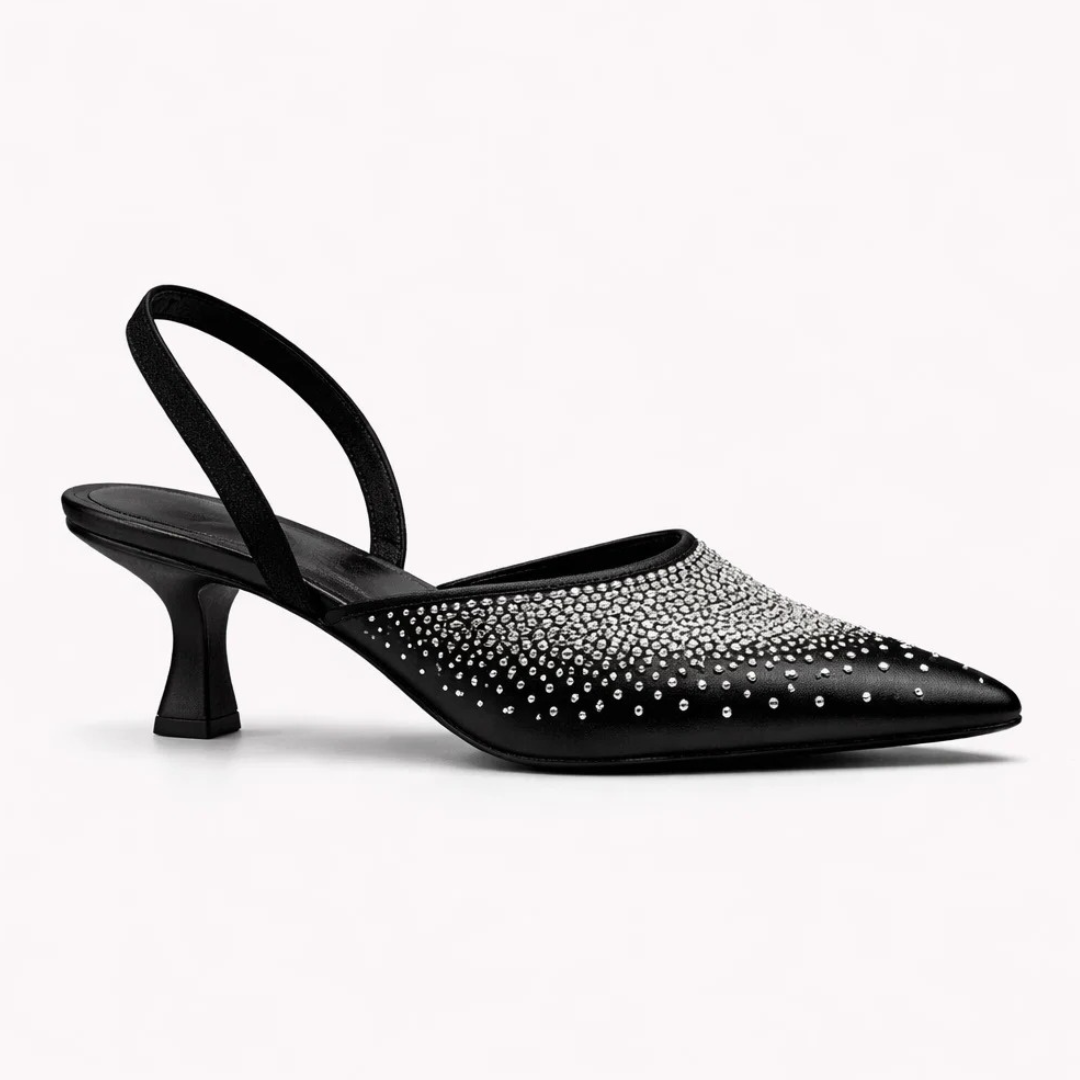 Diamante Slingback Pumps – Elegant Embellished Heels
