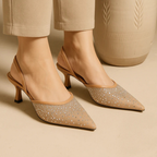 Diamante Slingback Pumps – Elegant Embellished Heels