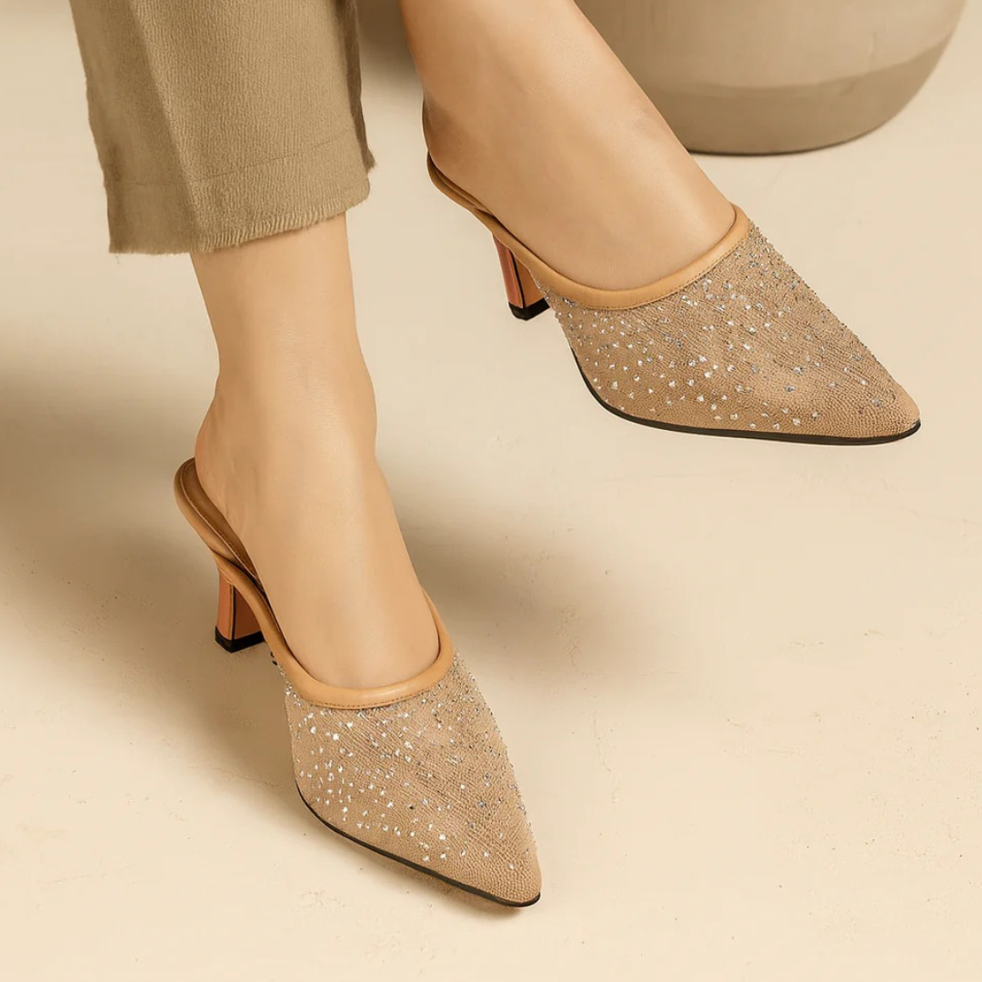 Diamante Slingback Pumps – Elegant Embellished Heels