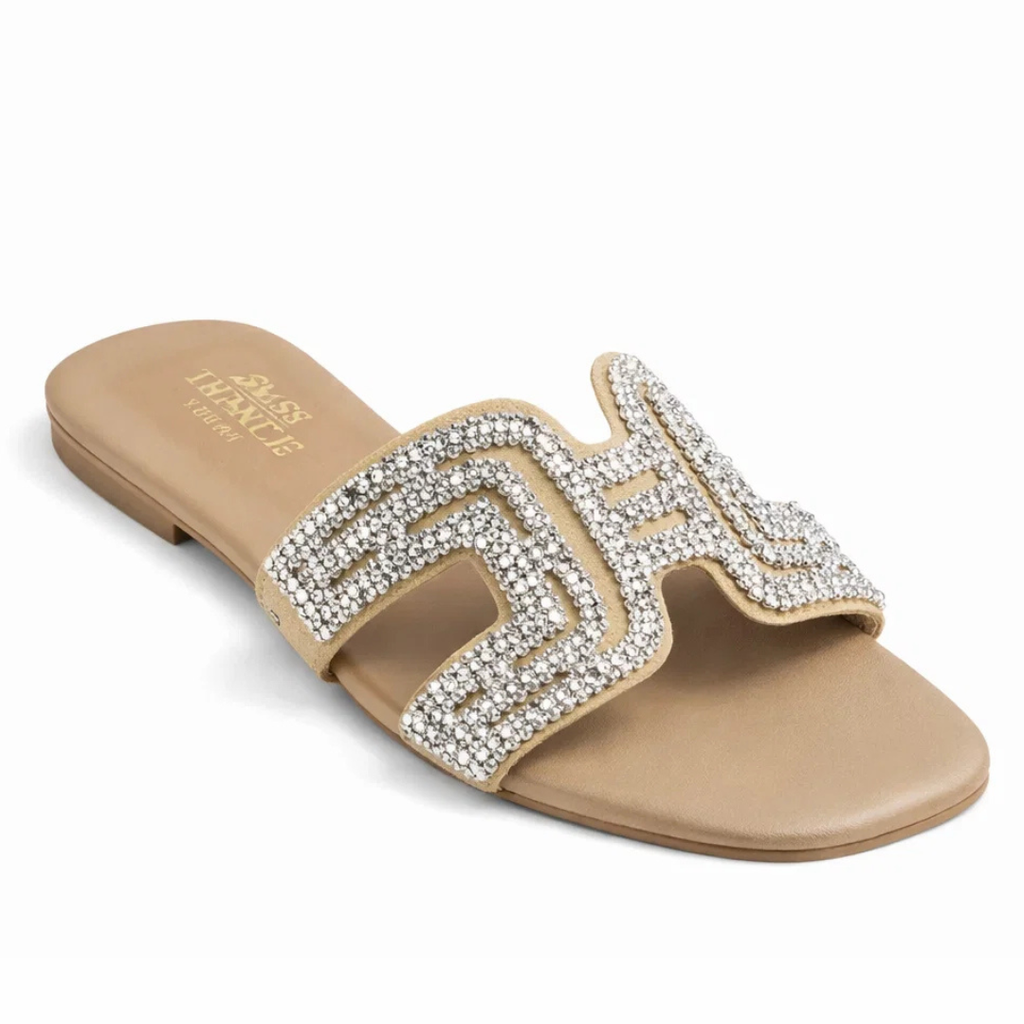 H Glam Crystal Flats – Fashion Aura