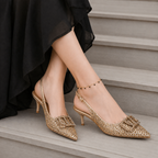 Women’s Sorento Slingback Heels – Morelto Gold | Greenes Shoes