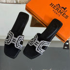 H Glam Crystal Flats – Fashion Aura