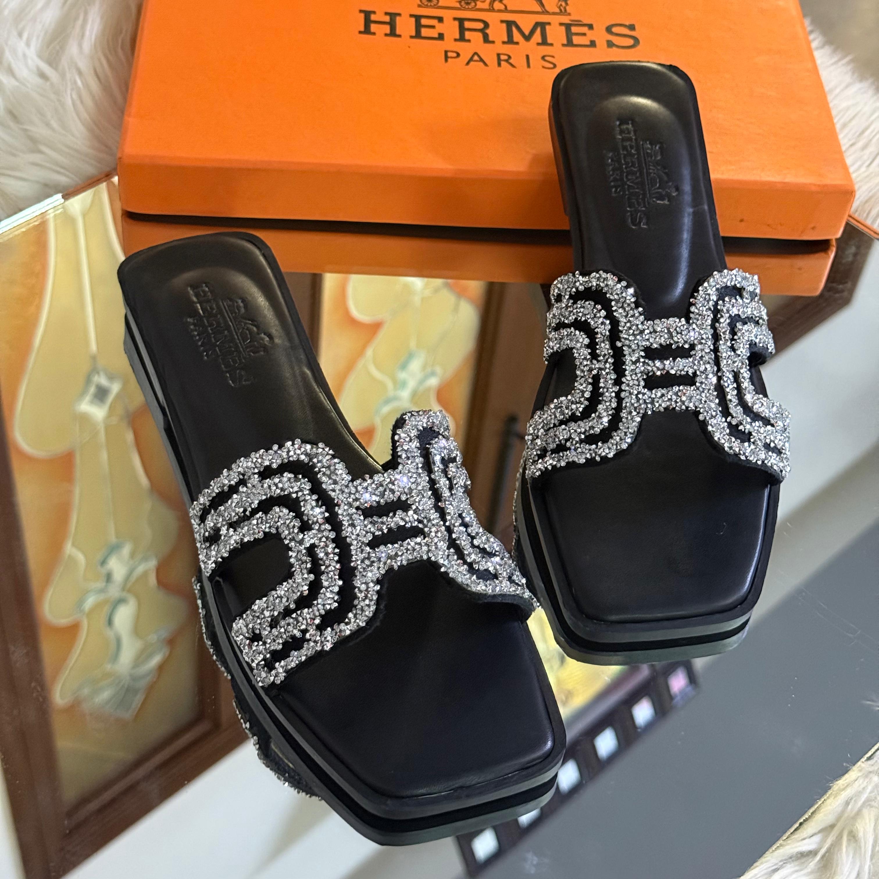 H Glam Crystal Flats – Fashion Aura