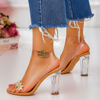 NICOLO TRANSPARENT HEELS