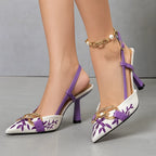 FLORAL EMBROIDERED CHAIN7